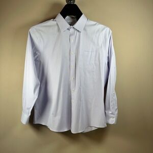 Brooks Brothers 17 1/2-36 Purple Gingham Check Non-Iron Stretch Dress Shirt‎